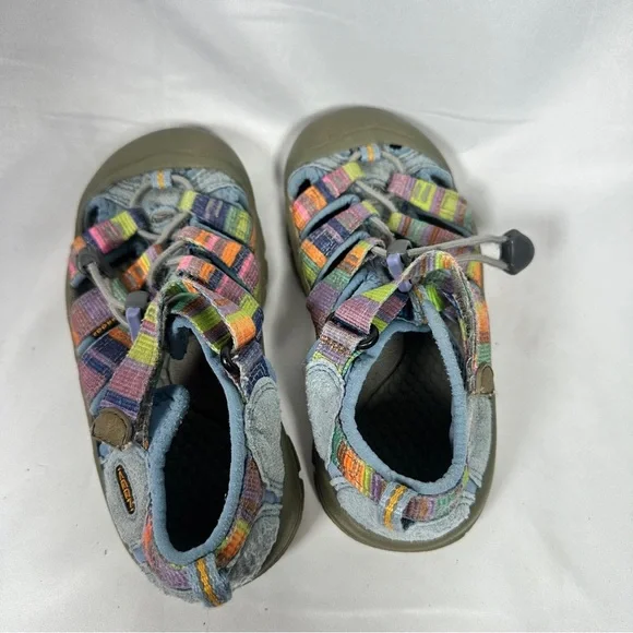 Keen Newport H2 Youth Sandals Rainbow Webbing Water Hiking Outdoor 12 Washable - Picture 12 of 12